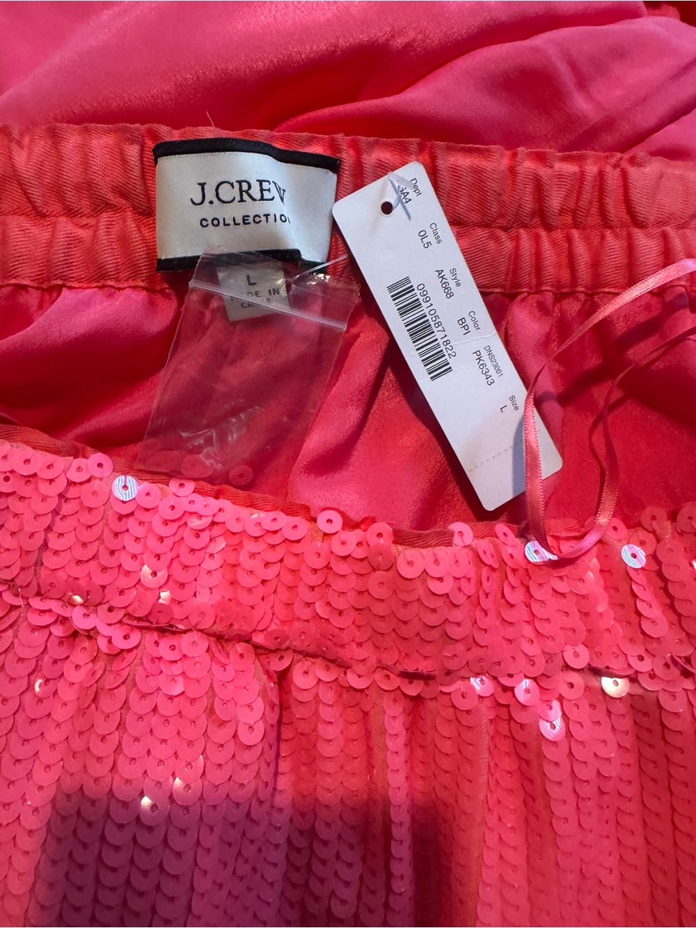 J. Crew Pink Sequin Maxi Skirt - Picture 4 of 4
